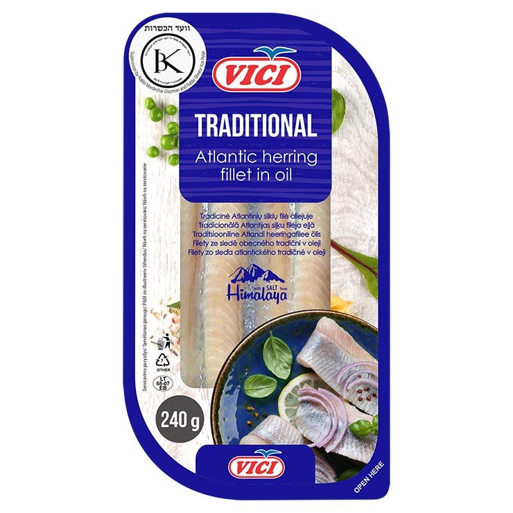 Herring Fillet Vici Traditional in Oil 240g