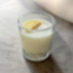 Duftkerze Ingwer & Limone im Glas mit Wachstopping