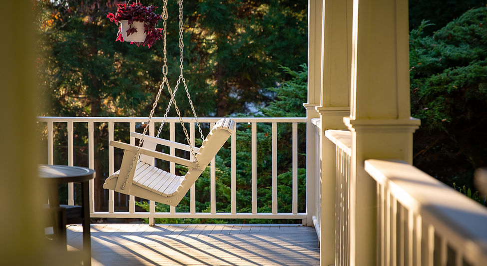 View of Lovill House Inn Porch