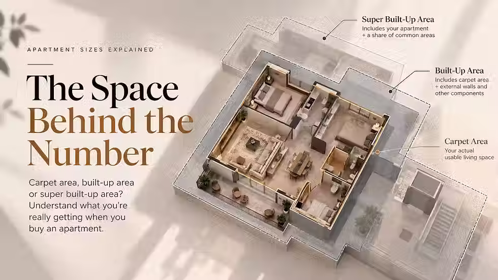 Carpet Area vs Built-Up vs Super Built-Up Area Explained
