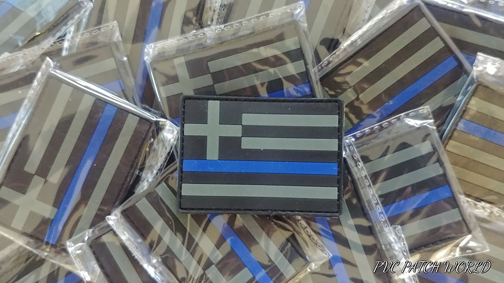 Thumbnail: GREEK THIN BLUE LINE FLAG – PVC PATC