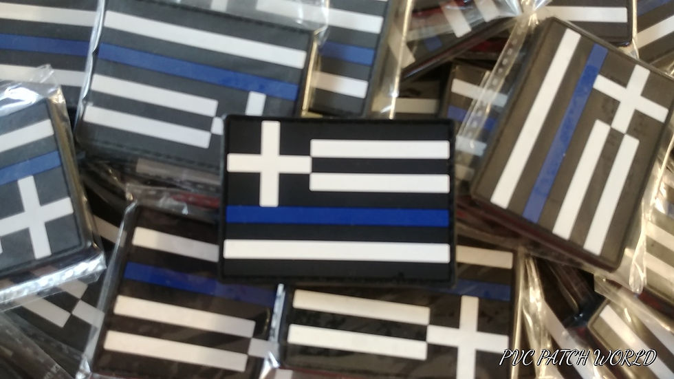 Thumbnail: GREEK THIN BLUE LINE FLAG – PVC PATC