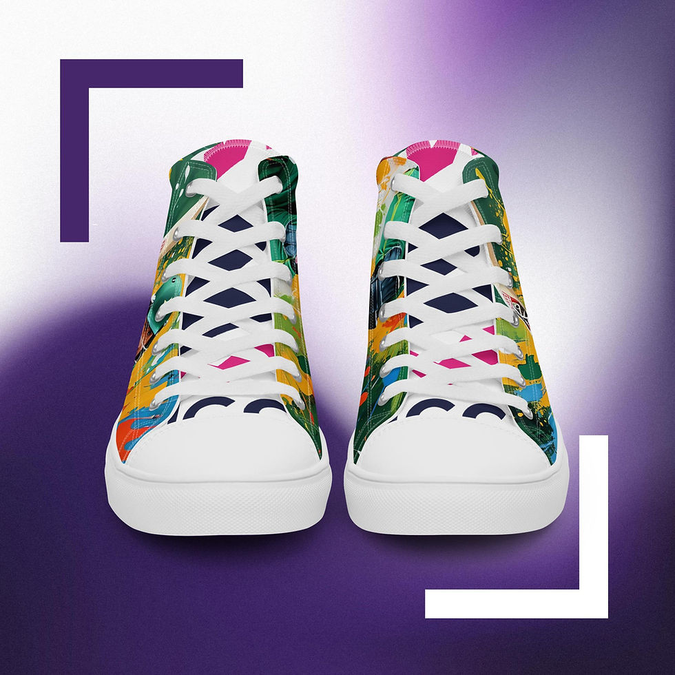 Thumbnail: World Cup Pak team theme Exclusive Men’s high top canvas shoes