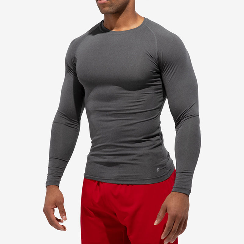 Thumbnail: Long Sleeve Compression Shirts Mma Rash Guard Tops Dye