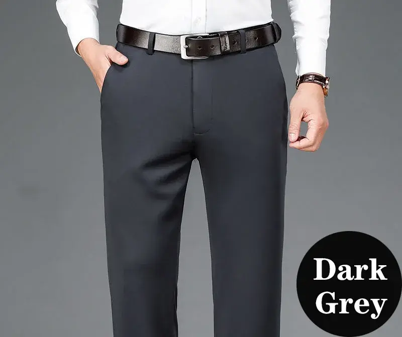 Thumbnail: Men's Business Pants Men Fit Stretch Formal Trousers