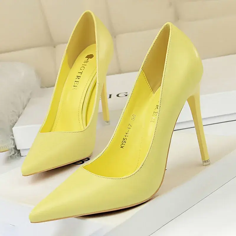 Thumbnail: BIGTREE Shoes Women Pumps Fashion High Heels Shoes