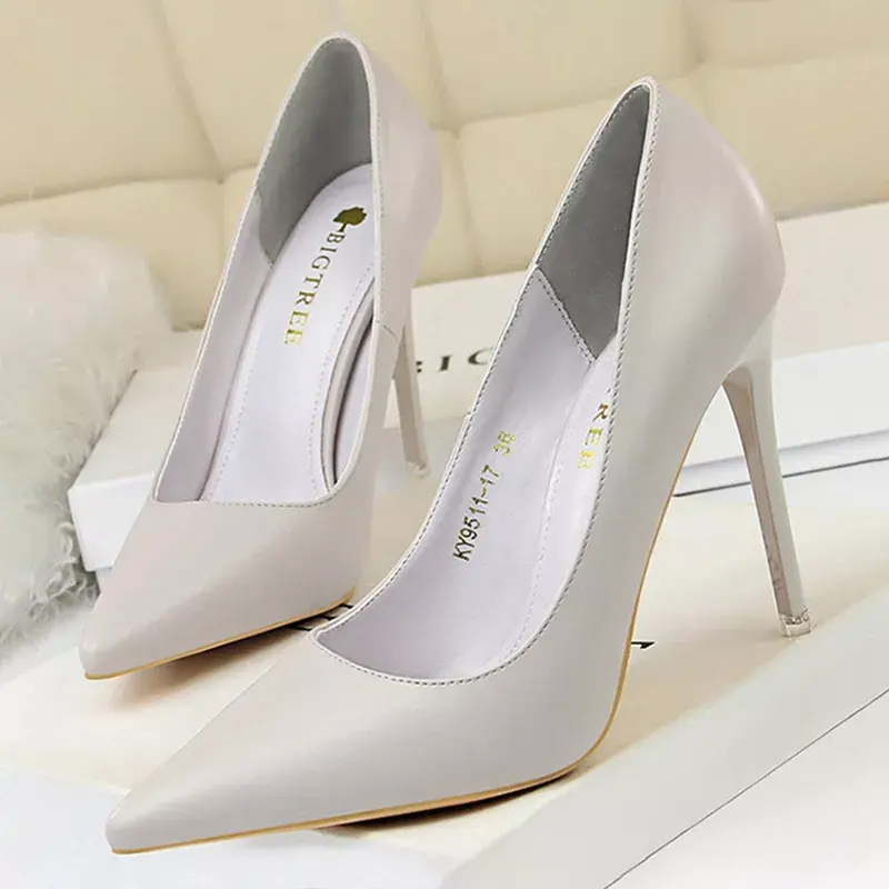 Thumbnail: BIGTREE Shoes Women Pumps Fashion High Heels Shoes