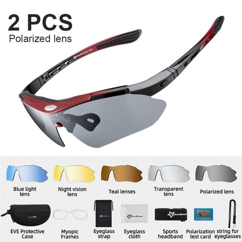 Thumbnail: ROCKBROS Polarized Cycling Glasses  Clear Bike Glasses Eyewear