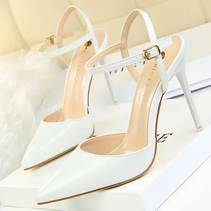 Thumbnail: BIGTREE Shoes Patent Leather Heels 2023 Fashion Woman Pumps
