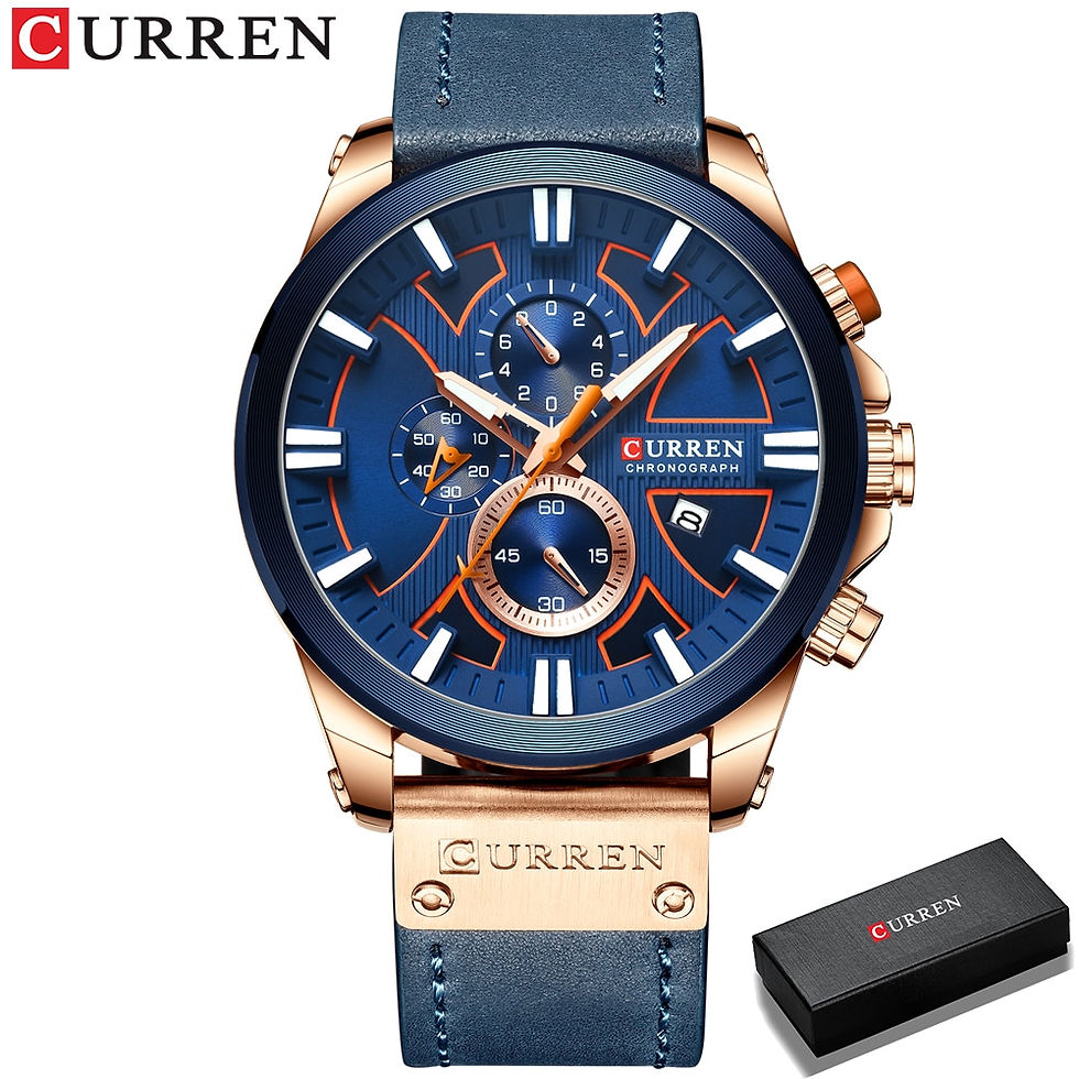 Thumbnail: New CURREN Men Watches Fashion Quartz Wrist Watches Men's