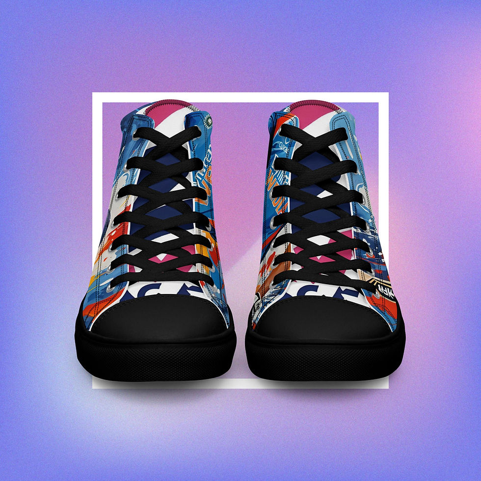 Thumbnail: World Cup India team theme Exclusive Men’s high top canvas shoes