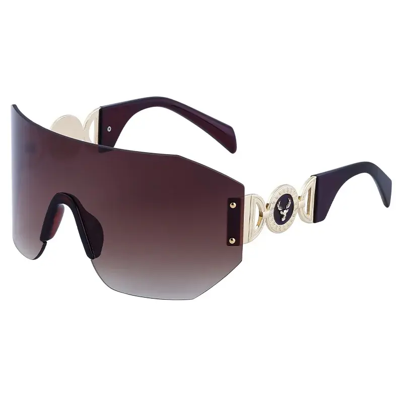 Thumbnail: New Oversized Y2k Punk Sports Sunglasses Women