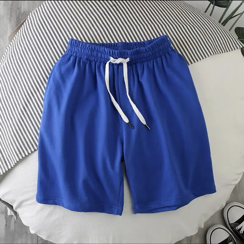 Thumbnail: Men Soild Drawstring Shorts Man Summer Casual Gym Shorts