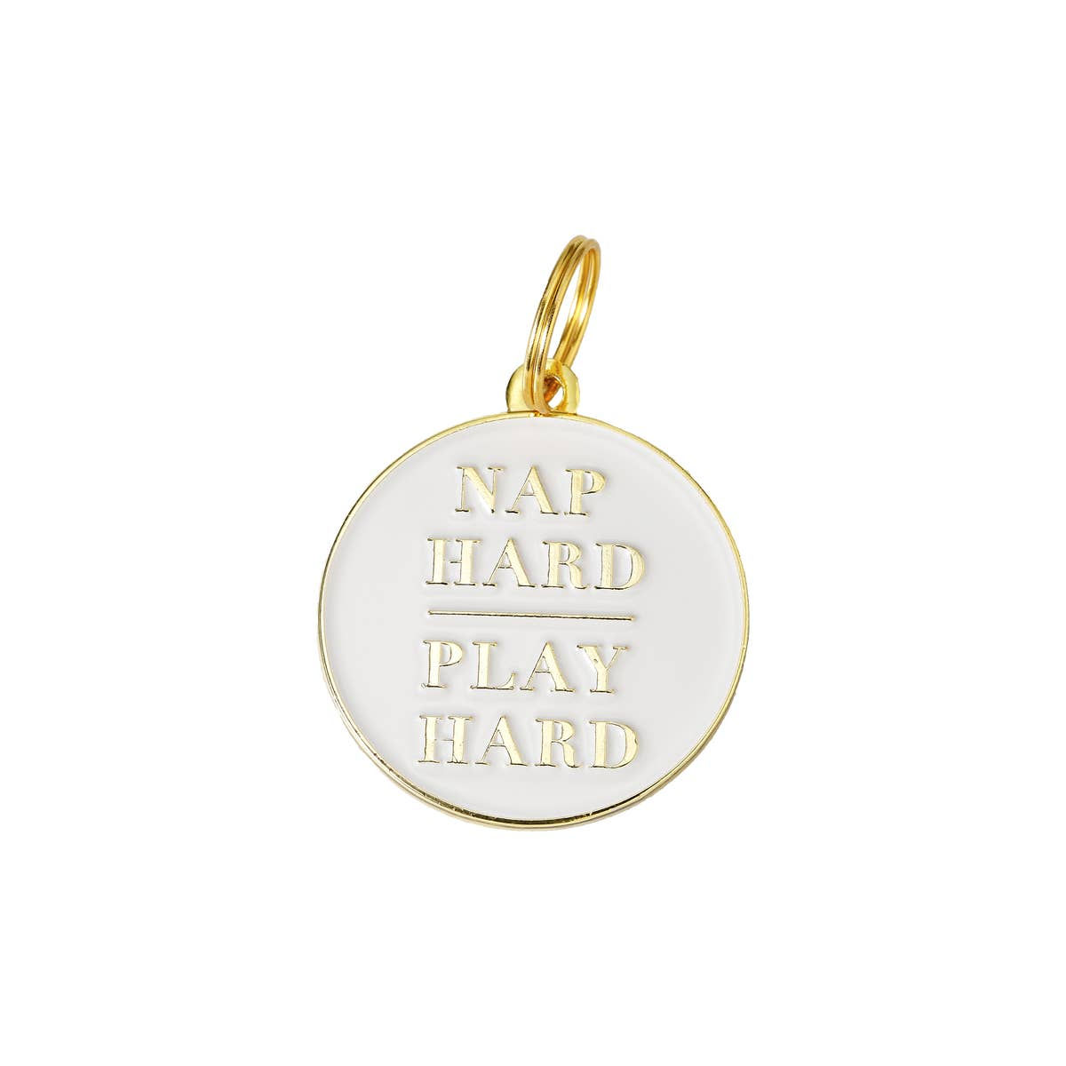 'Nap Hard Play Hard' Pet ID Tag