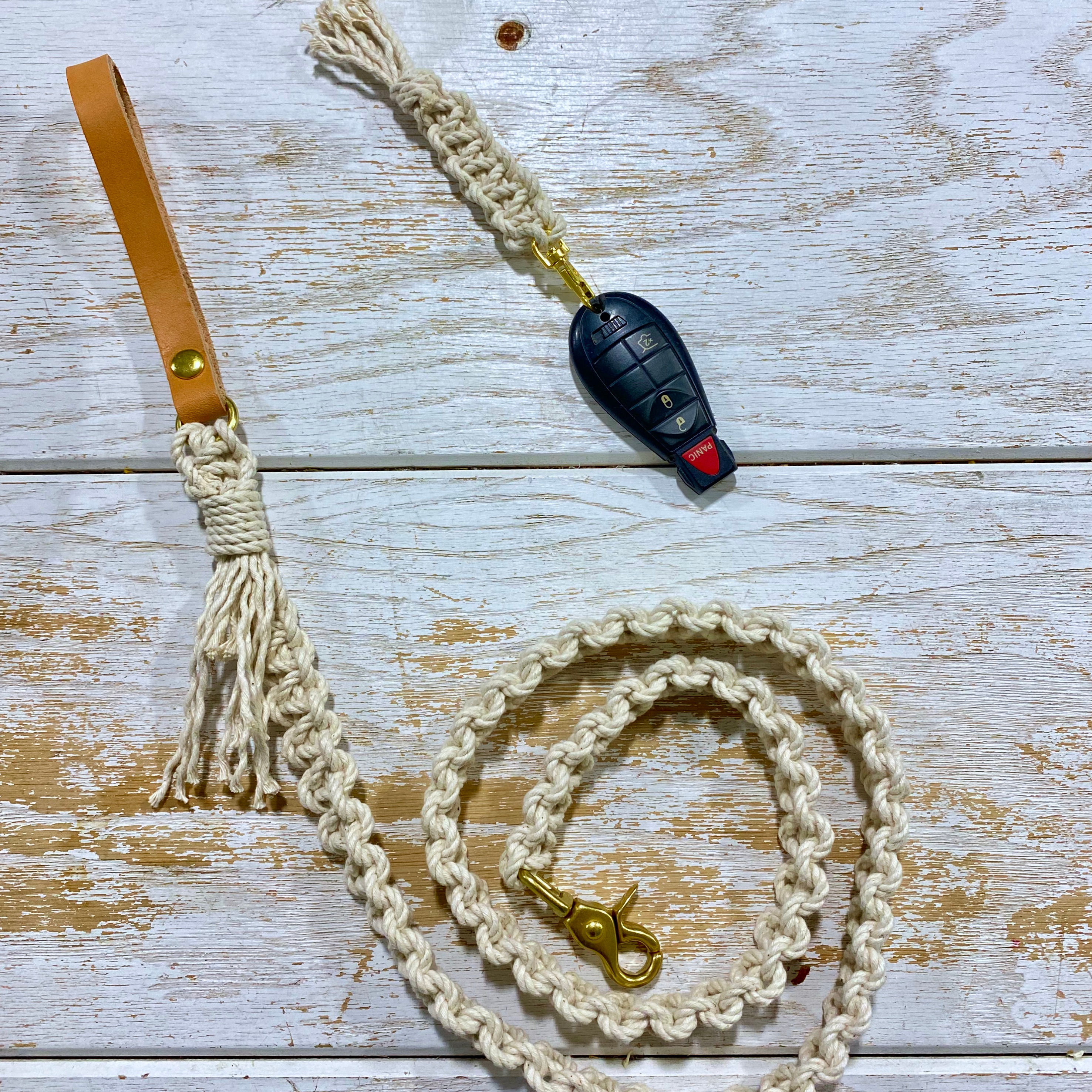 Matching Macrame Keychain