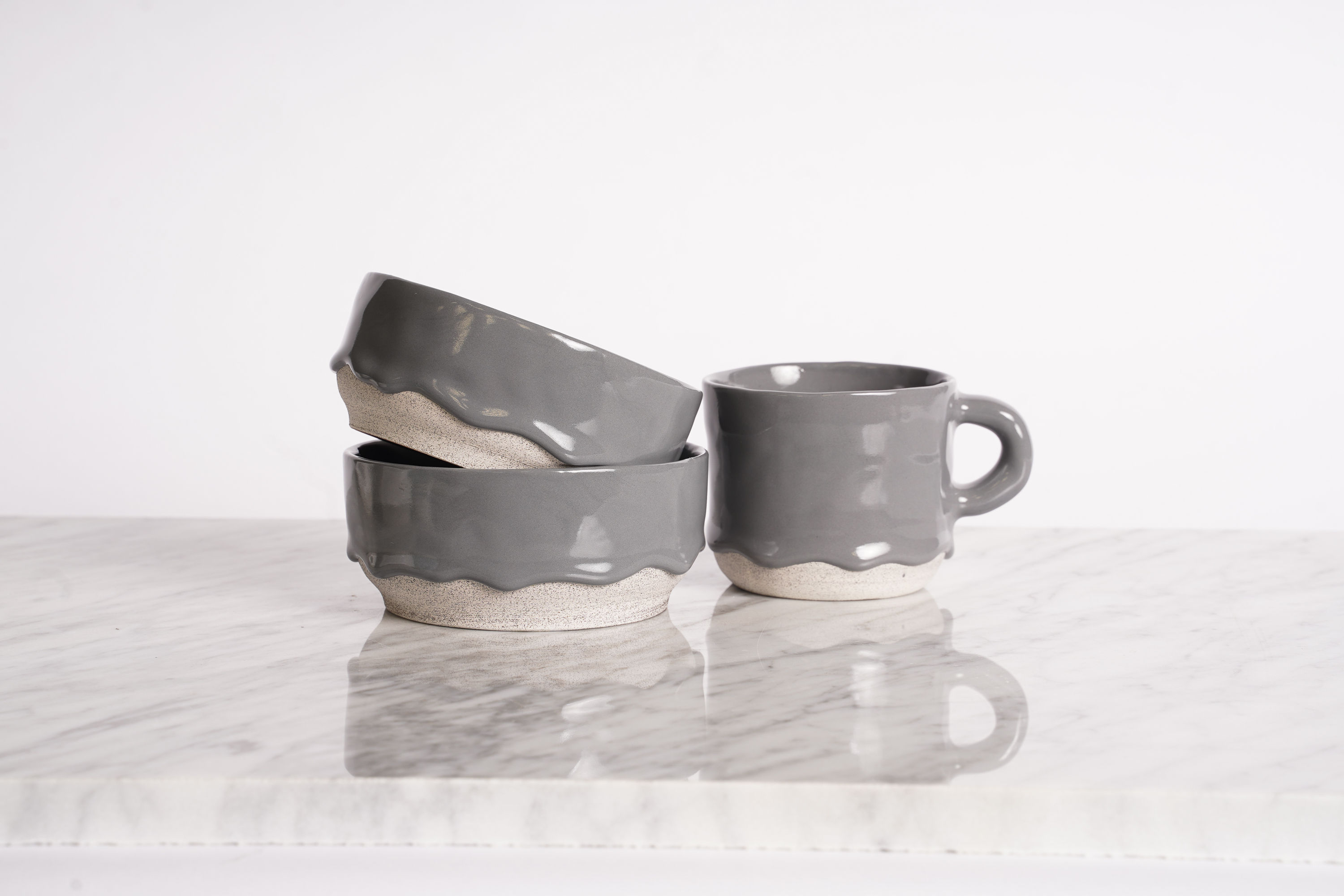 Charcoal Drippy Ceramics