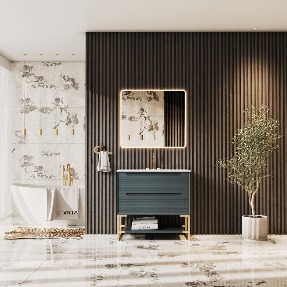 VITRA - MIA Floor Mount 36" Single Sink Vanity