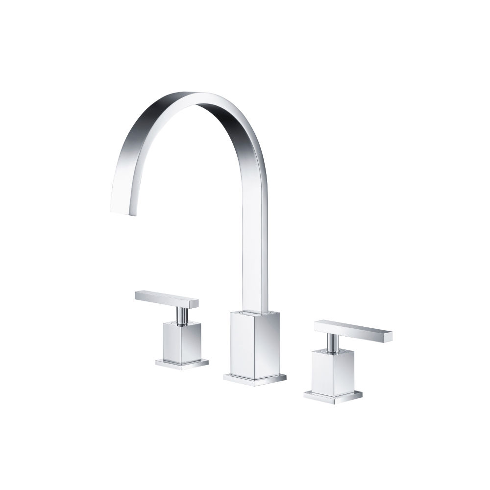 ISENBERG – Three Hole 8″ Widespread Two Handle Bathroom Faucet