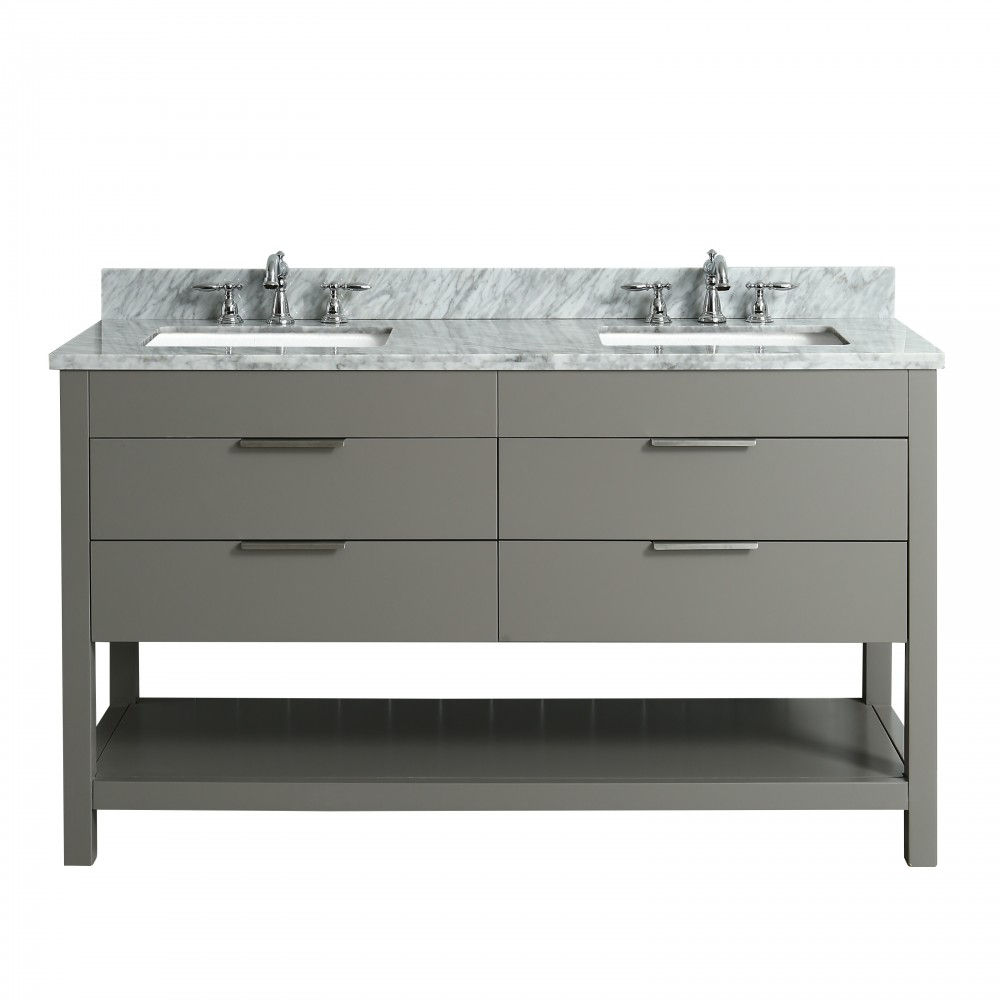 VITRA - Breeze Floor Mount 60" Single Sink Vanity