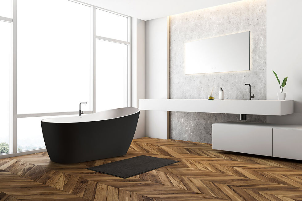 BANGO ITALIA - ALPS 59" FREESTANDING TUB - MATT BLACK