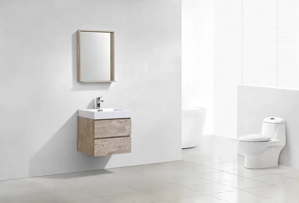 Thumbnail: BLISS 24″ NATURE WOOD WALL MOUNT MODERN BATHROOM VANITY