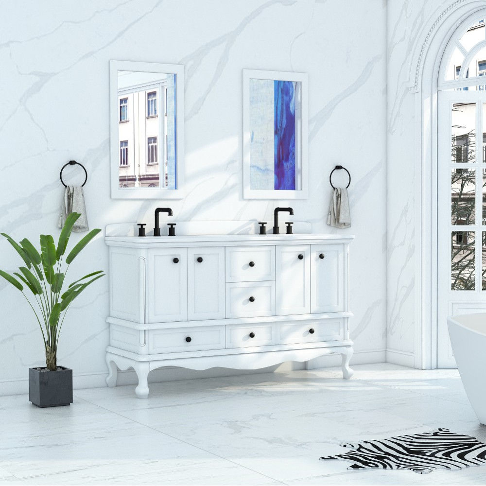 VITRA -Madera Floor Mount 60" Double Sink Vanity