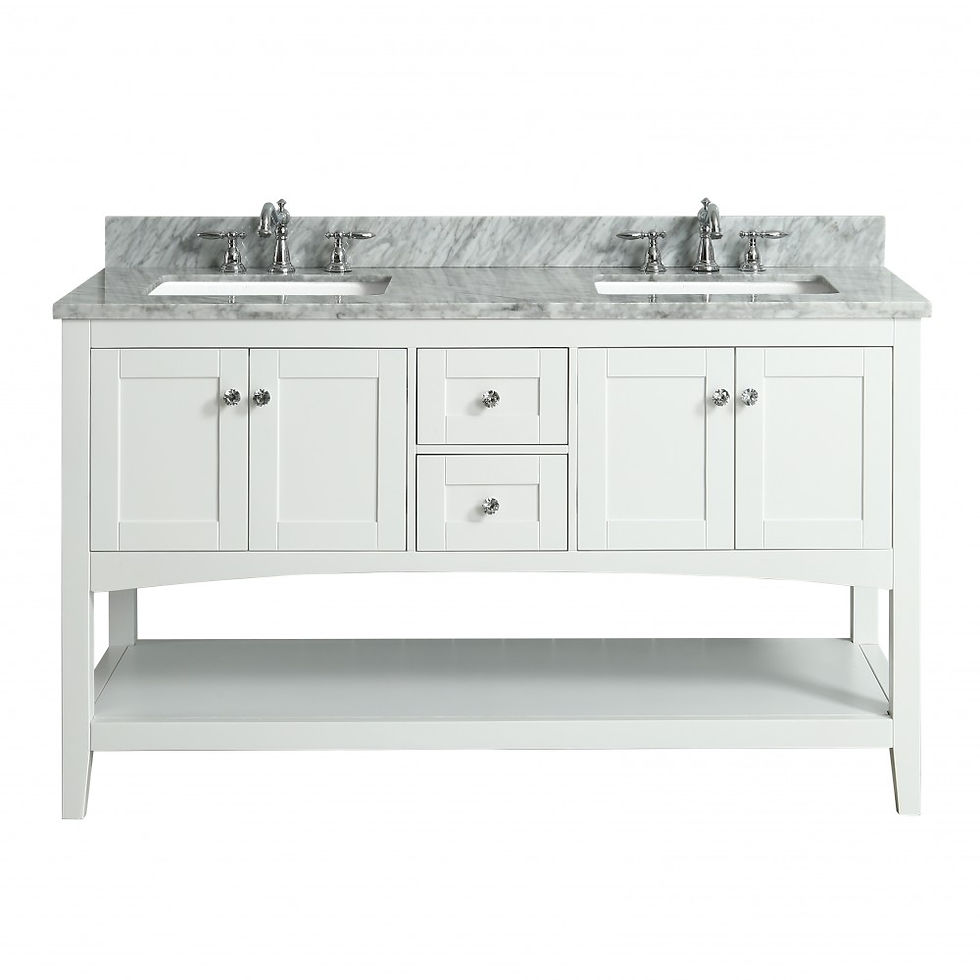 Thumbnail: VITRA - Sirena Floor Mount 60" Double Sink Vanity