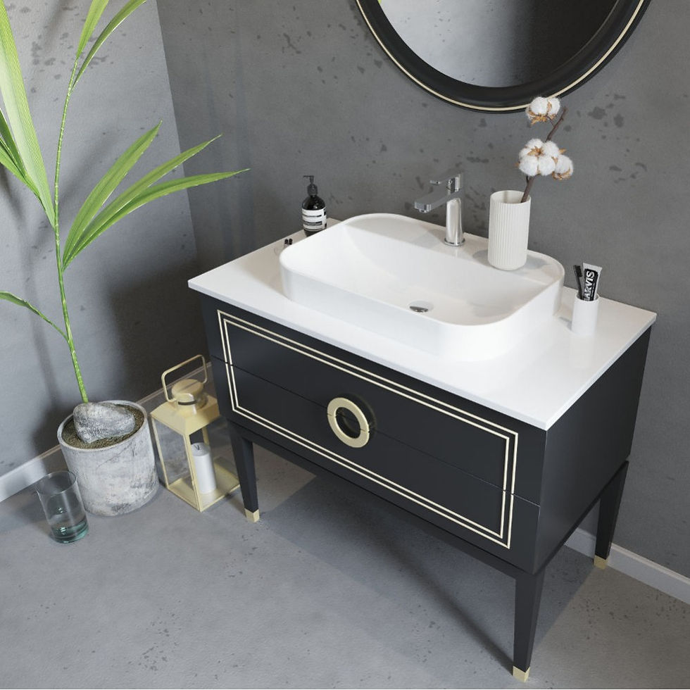 Thumbnail: VITRA - Sarah Floor Mount 36" Vessel Sink Vanity