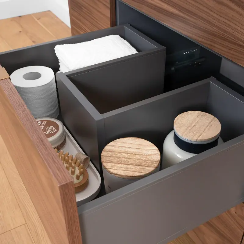 Thumbnail: Asher 48" Modern American Black Walnut Vanity