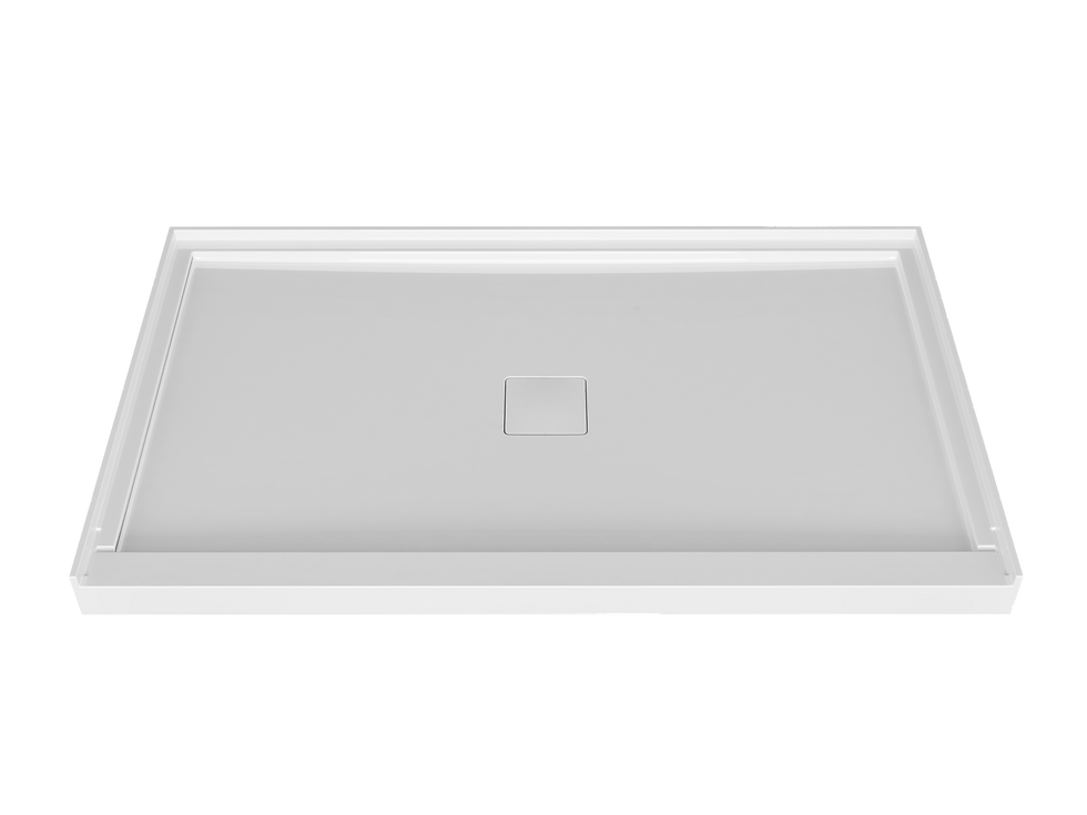 ZITTA - Acrylic Shower Base, ALCOVE (3 Walls)