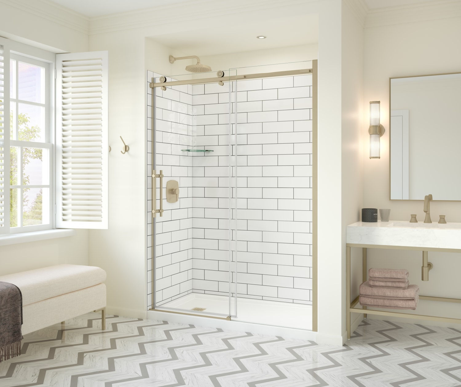 Maax - Odyssey SC 57-59 ½ x 78in. 8mm Sliding Shower Door