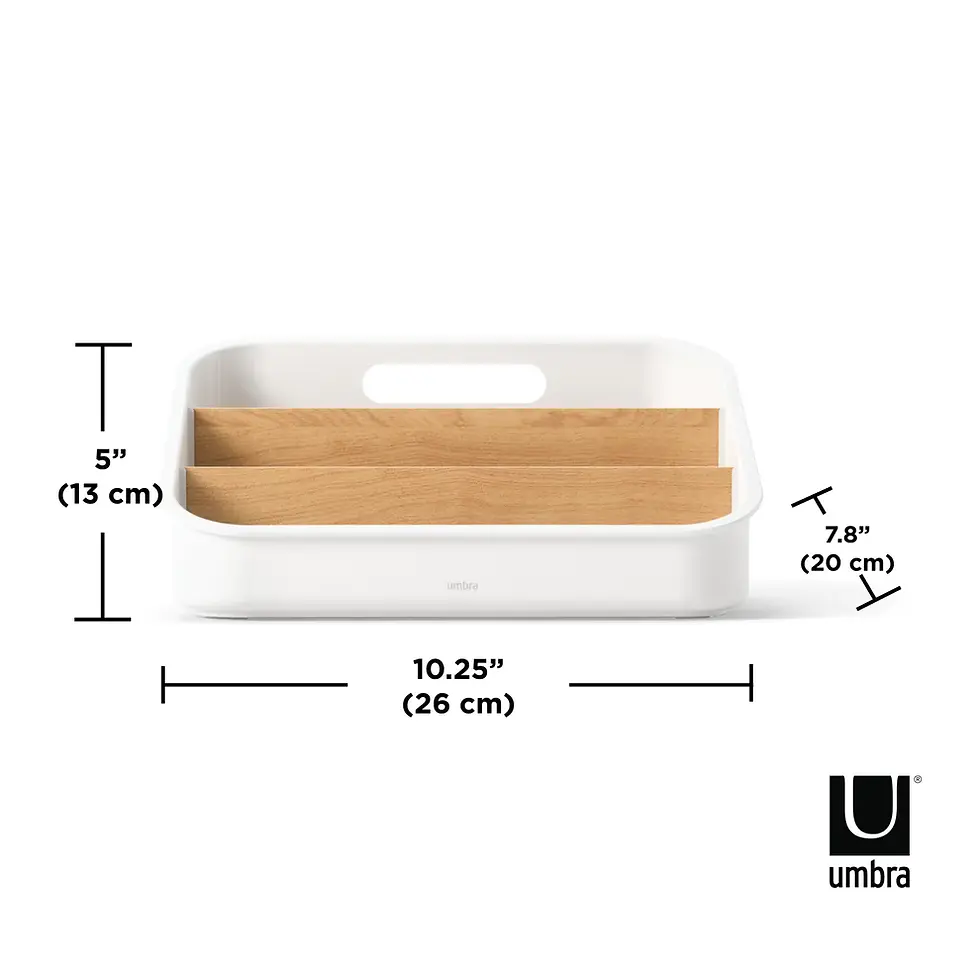 Thumbnail: UMBRA - Bellwood Packet Organizer - Color: White-Natural