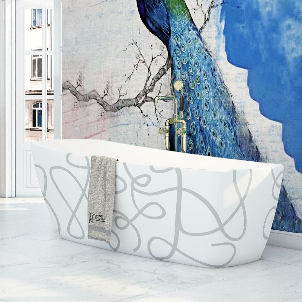 VITRA - Casablanca Art Freestanding Acrylic 63" Tub