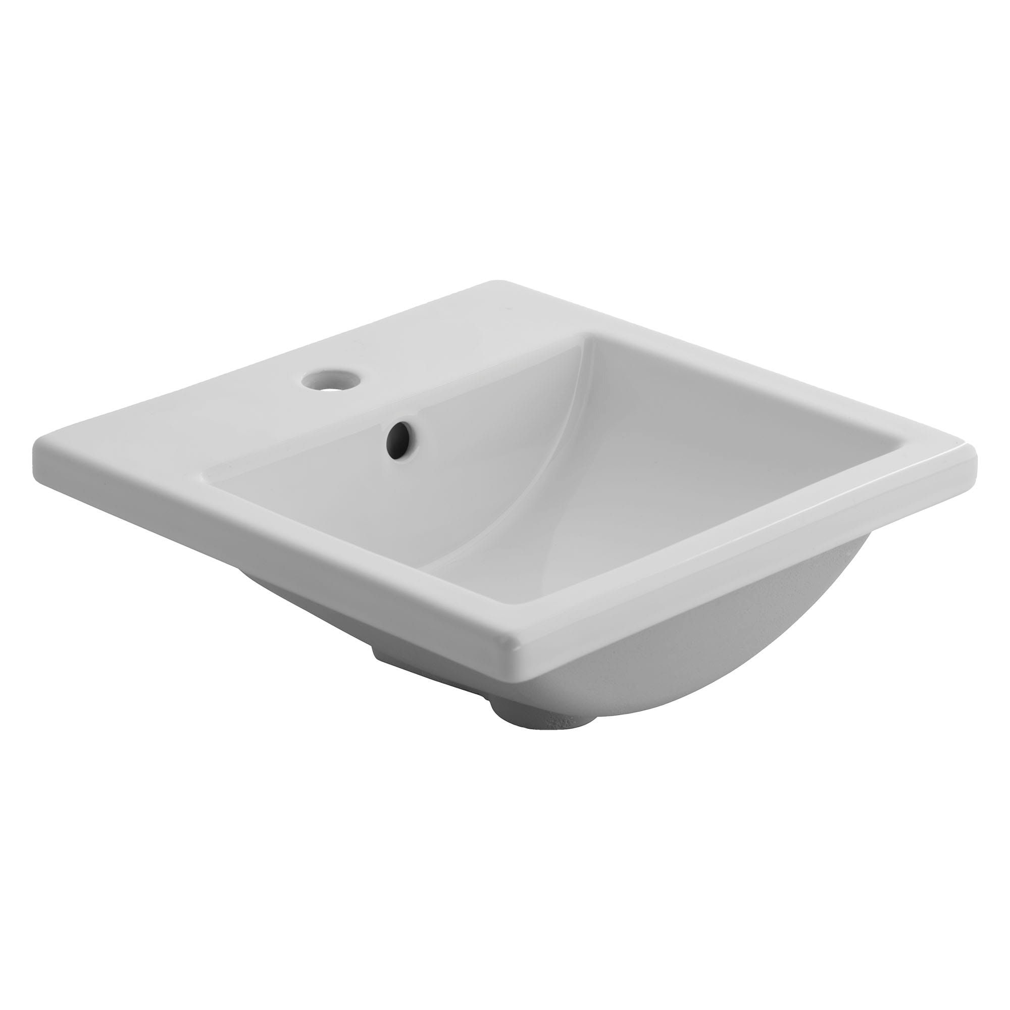 American Standard - Studio Carre® Drop-In Sink With Center Hole Only