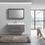 Thumbnail: KUBEBATH - 48" Vulcan Ash Grey Wood Wall Mount Modern Bathroom Vanity