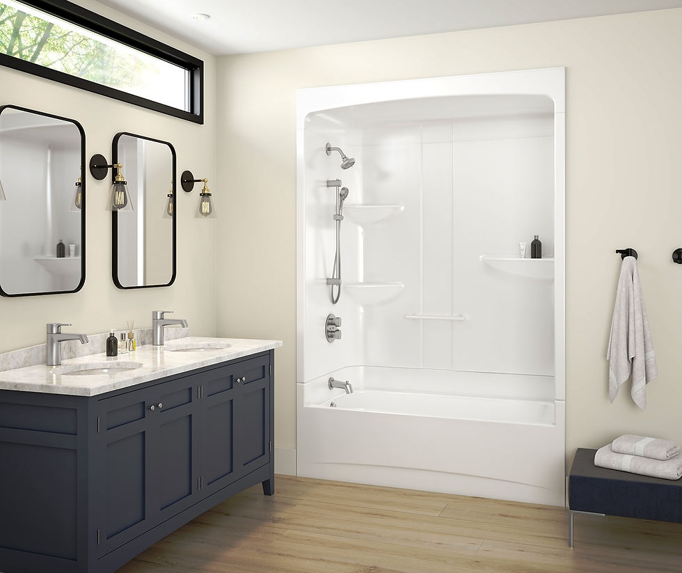 MAAX - Allia Access TSR-6032 Acrylic Alcove Left-Hand Drain Three-Piece Tub