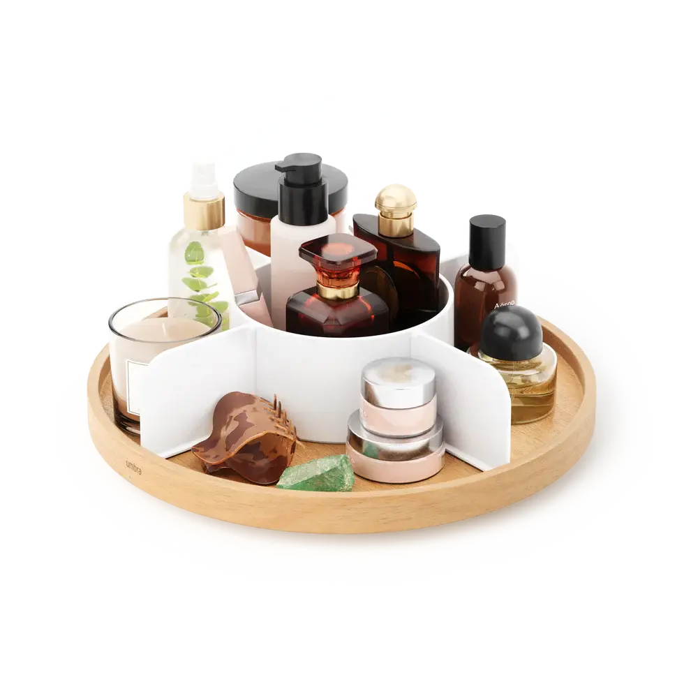 UMBRA - Bellwood Lazy Susan -  White-Natural