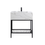 Thumbnail: Bogota 30" Black Frame Bathroom Vanity w/ Calcutta Quartz Countertop