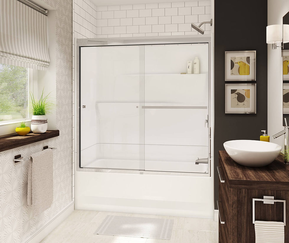 Thumbnail: MAAX - Gallery TS-6030 AcrylX Alcove Left-Hand Drain Two-Piece Tub Shower