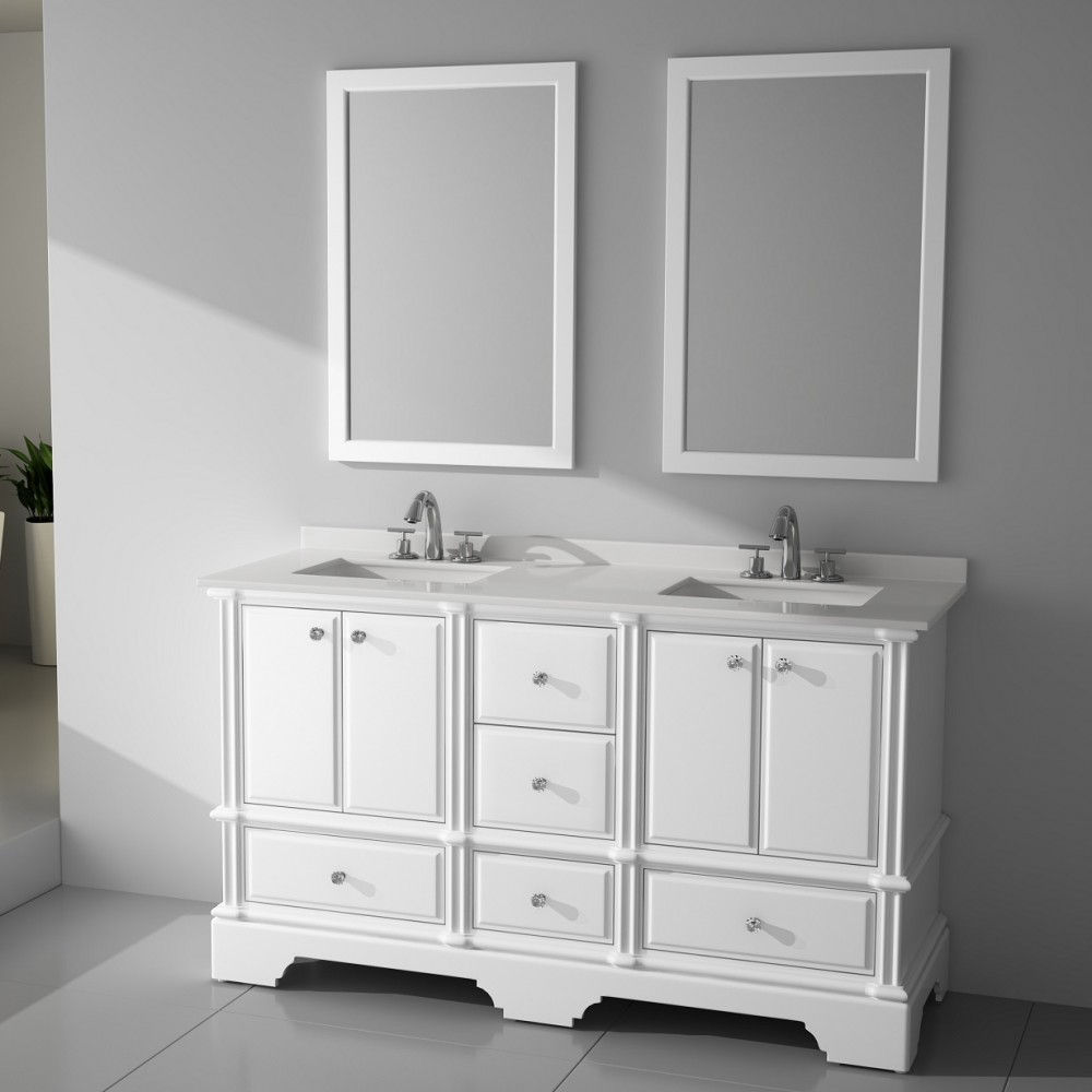 VITRA - Charm Floor Mount 60” Double Single Sink Vanity