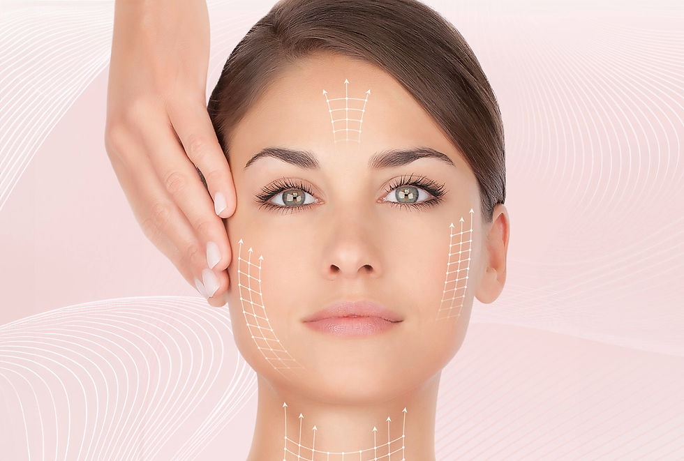 Beispiele für die Guinot-Behandlungen Hydra Peeling, Lift Summum, Age Summum und Hydra Summum