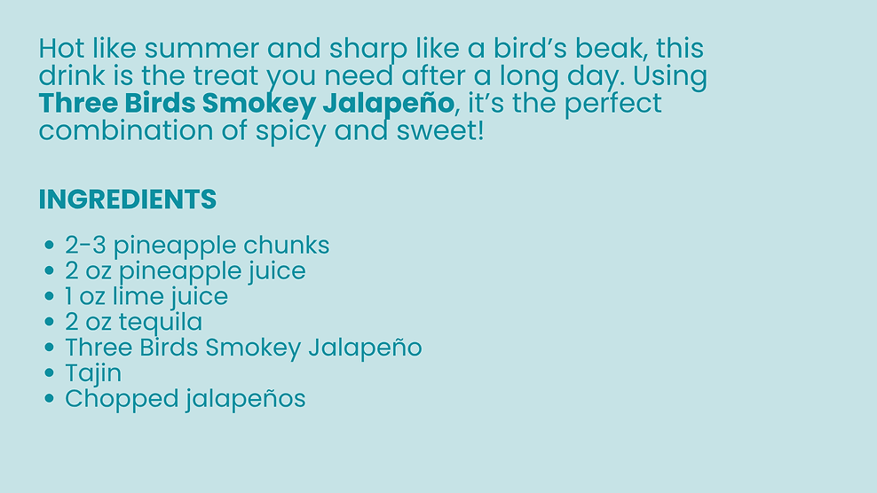 Smokey Jalapeño Pineapple Margarita  Ingredients