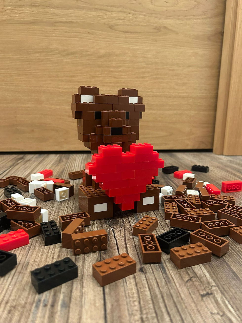 Miniaturbild: Klemmbaustein Bär Love