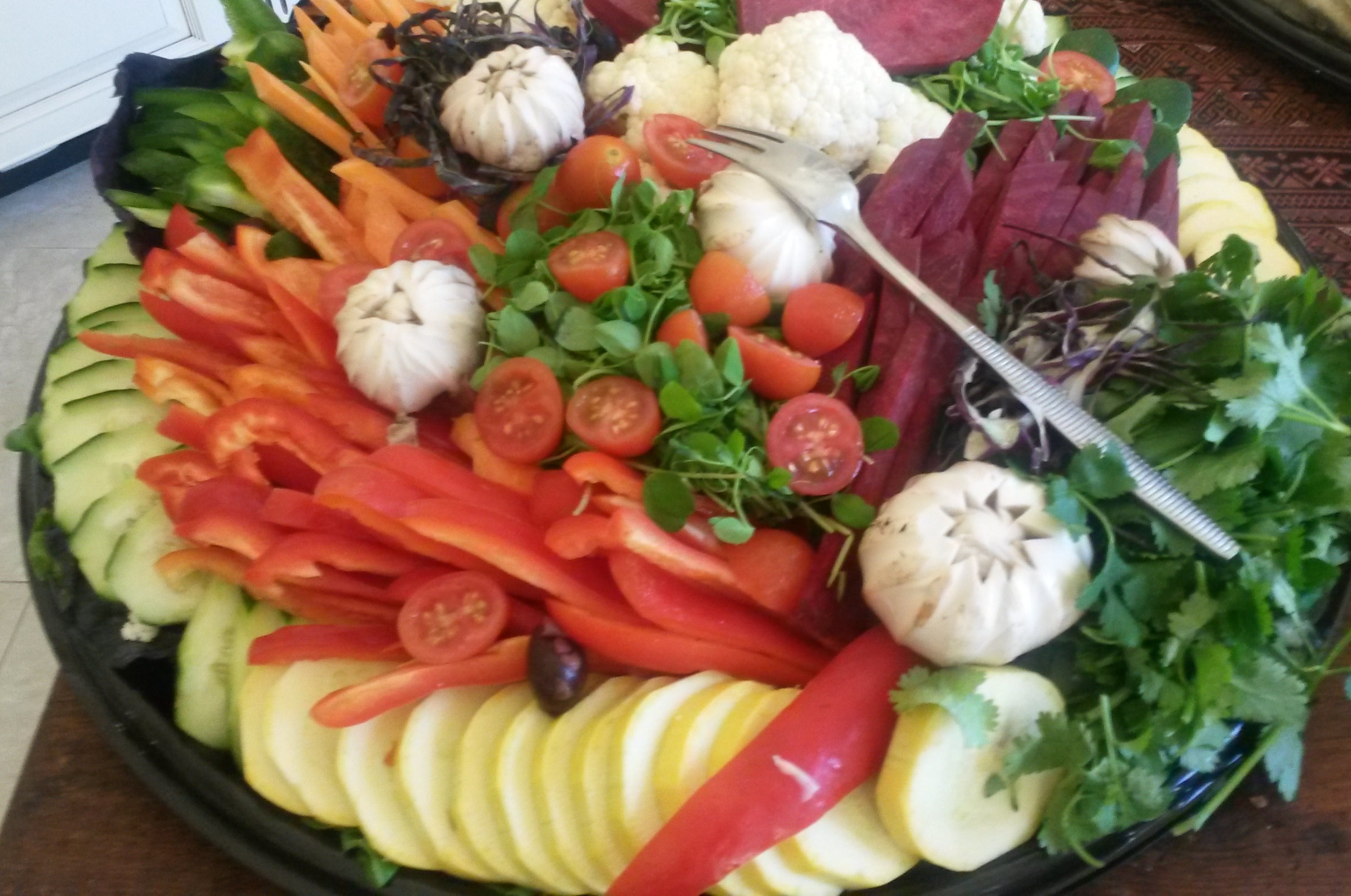 Arranged Food and Objects