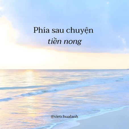 Phía sau chuyện tiền nong