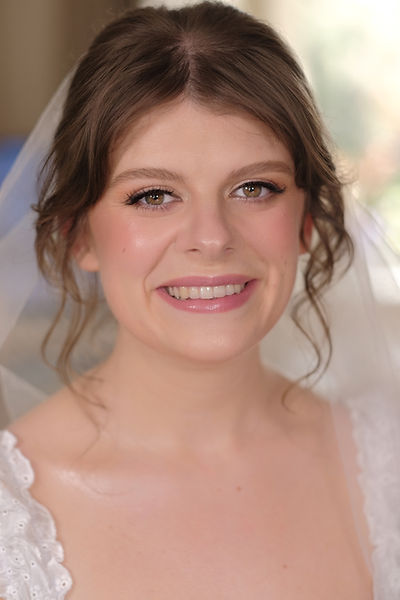 Gold Package bride with bespoke bridal makeup and hairstyle by House of Howes Brides