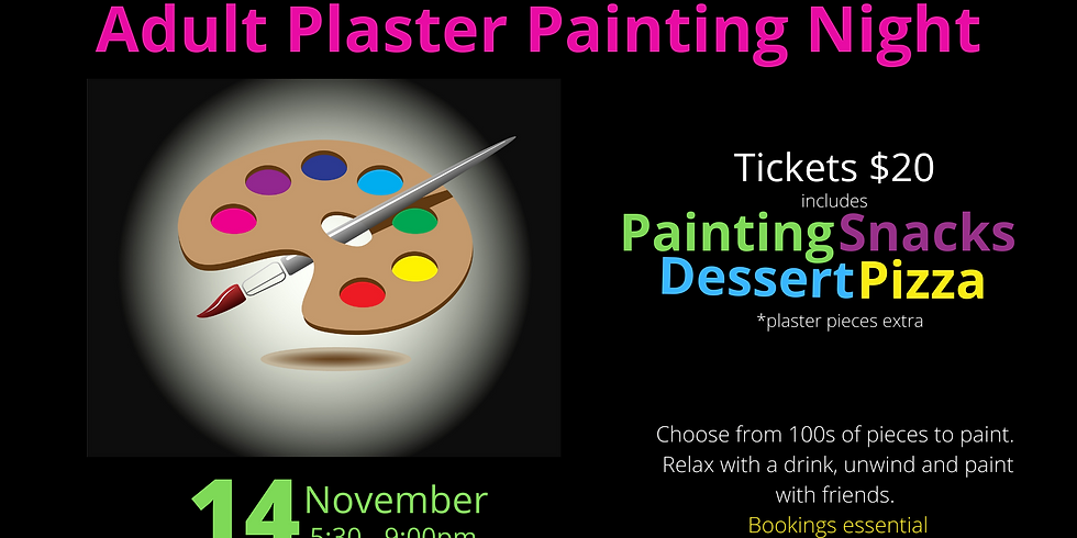 Adult Plaster Painting Night - November 2020