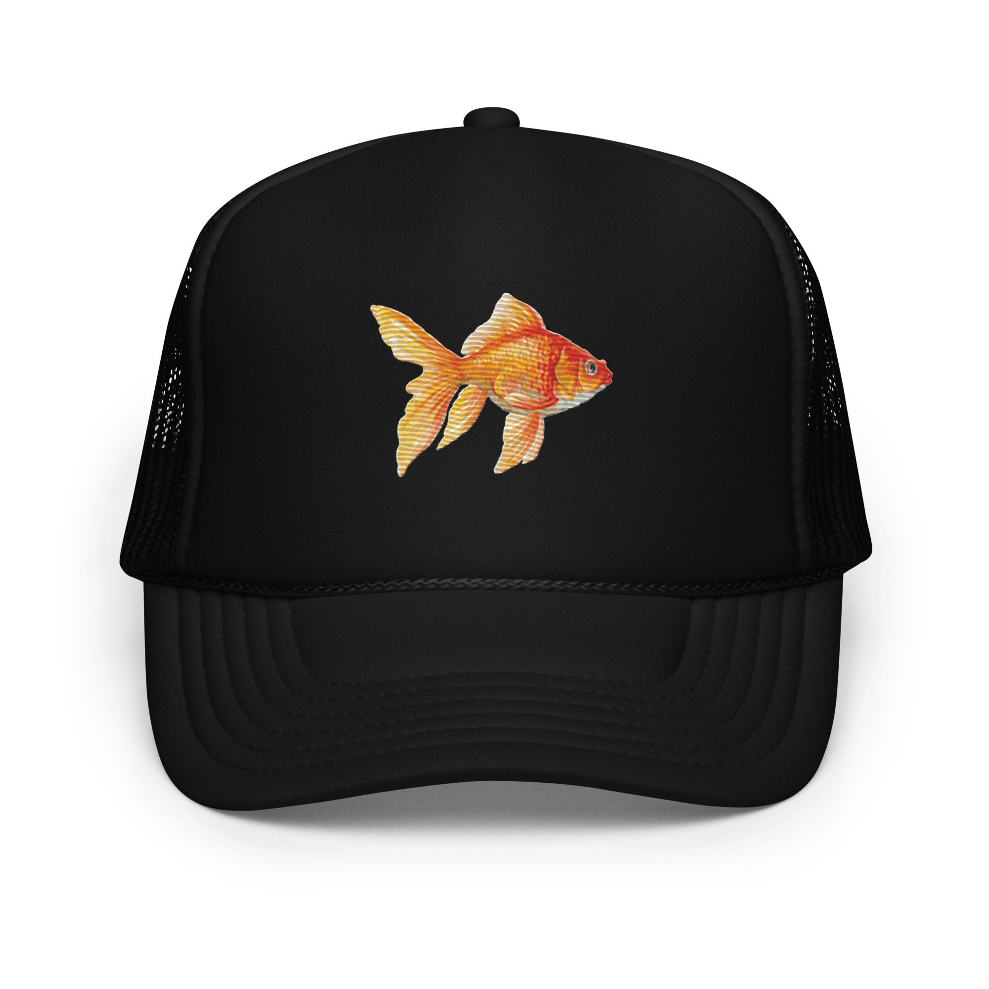 Embroidered Goldfish | Foam Trucker Hat