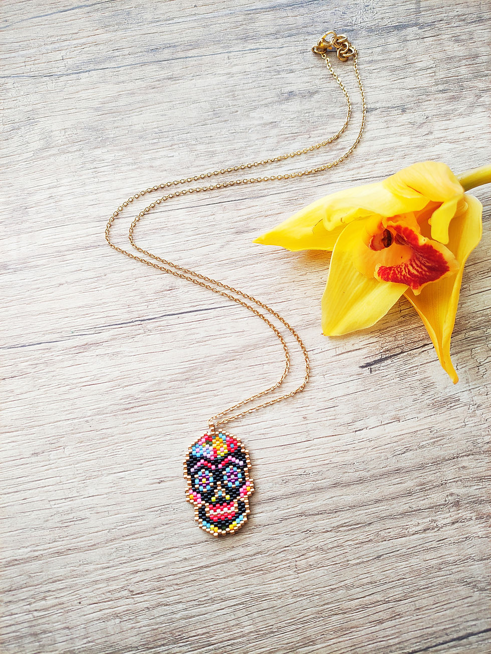 Dios de los muertos necklace