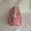Thumbnail: handmade medium bag - pink, green polka dot interior
